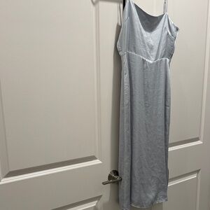 Elegant Light Blue Slip Dress